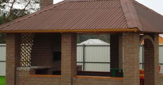 Беседка из кирпича под ключ в Домодедово цена от 3246 рублей - Строй-Дмд