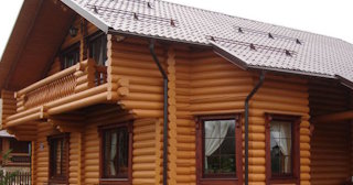 Строительство дома из оцилиндрованного бревна в Домодедово - от 136084 рублей